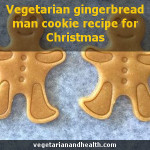 Vegetarian gingerbread man cookie recipe for Christmas